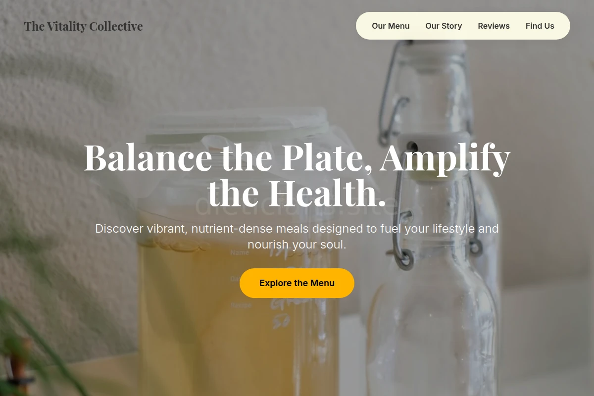 Nutrition Health Food Cafe